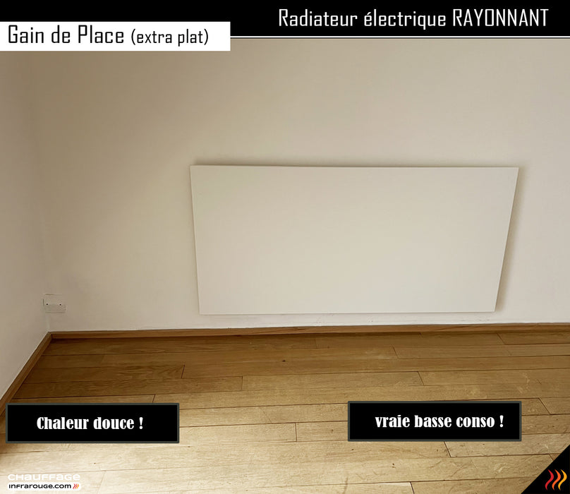 Chauffage infrarouge extra plat design 2 cm épais