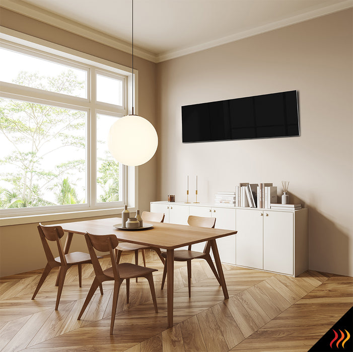 Radiateur infrarouge en verre teinté design