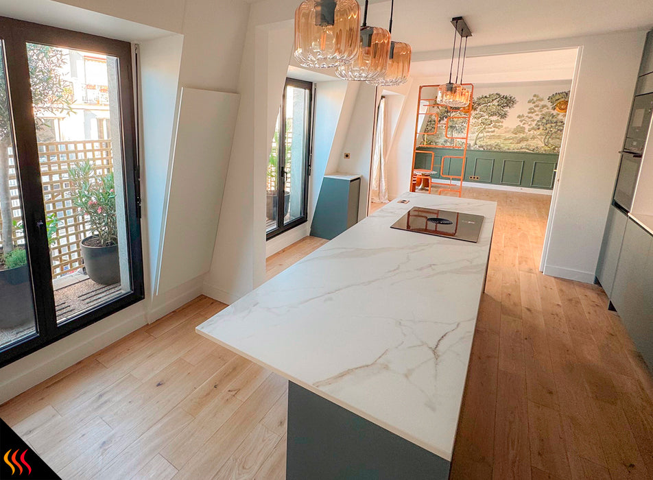 Radiateur electrique design sur rampants heat4all 1000W