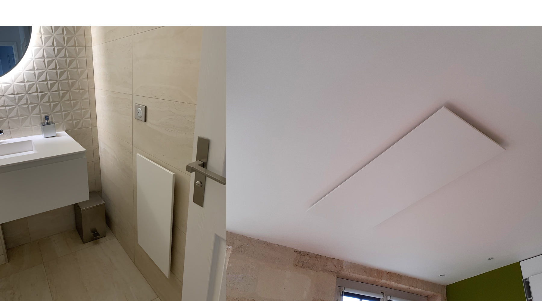 Installation d'un radiateur électrique infrarouge Heat4all