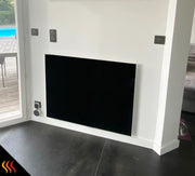 Radiateur électrique infrarouge design en verre teinté