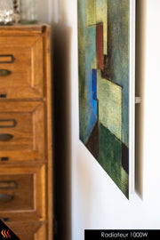 Radiateur électrique rayonnant infrarouge tableau d'art architecte