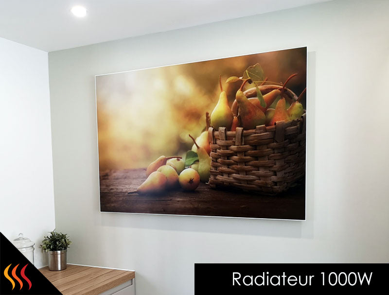 Radiateur électrique rayonnant infrarouge tableau d'art architecte