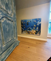 Radiateur électrique rayonnant infrarouge tableau d'art architecte