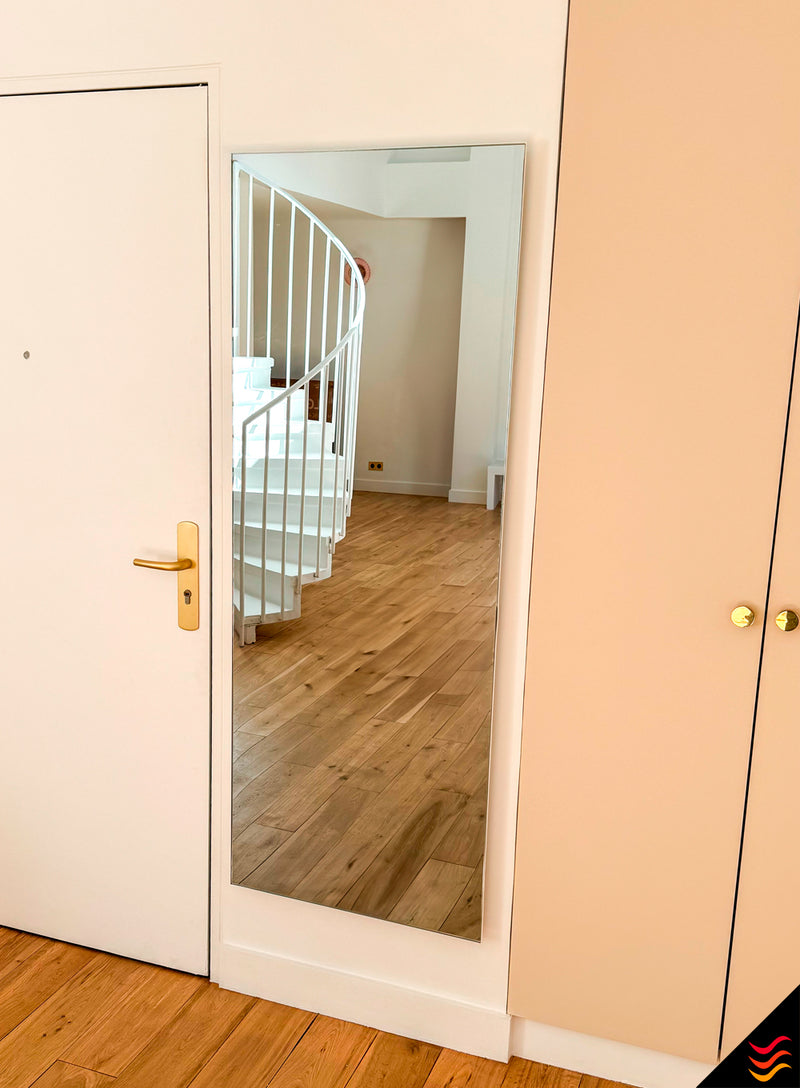 Radiateur électrique Miroir Chauffant Vertical 1000W Large – 60 cm x 160 cm x 2 cm – CI-MIRROR-014