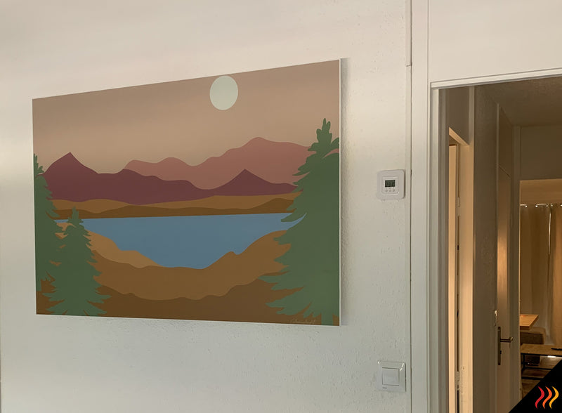 radiateur infrarouge tableau 1000W Heat4all