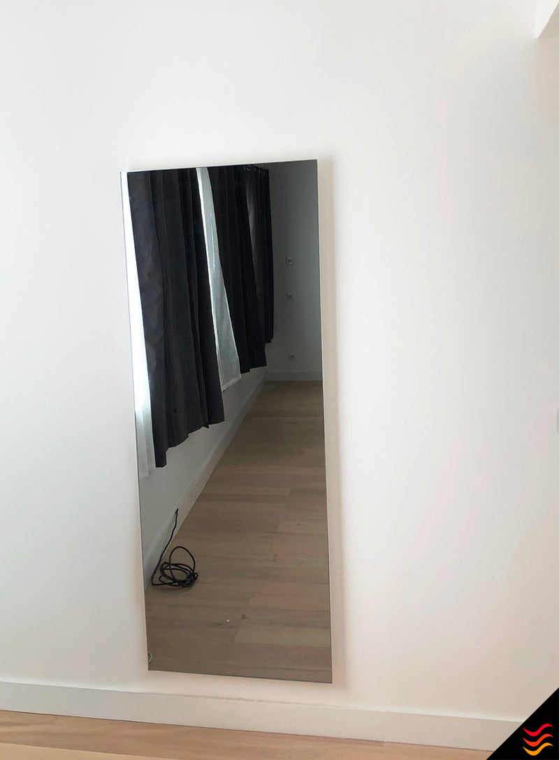 panneau rayonnant mirroir chauffant 1000W 60 cm  x 160 cm