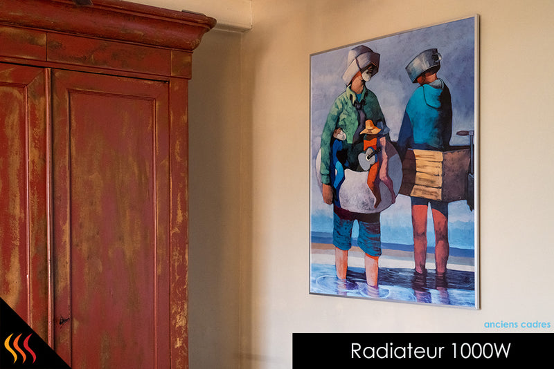 Radiateur électrique rayonnant infrarouge tableau d'art architecte