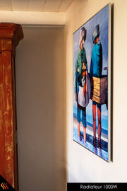Radiateur électrique rayonnant infrarouge tableau d'art architecte