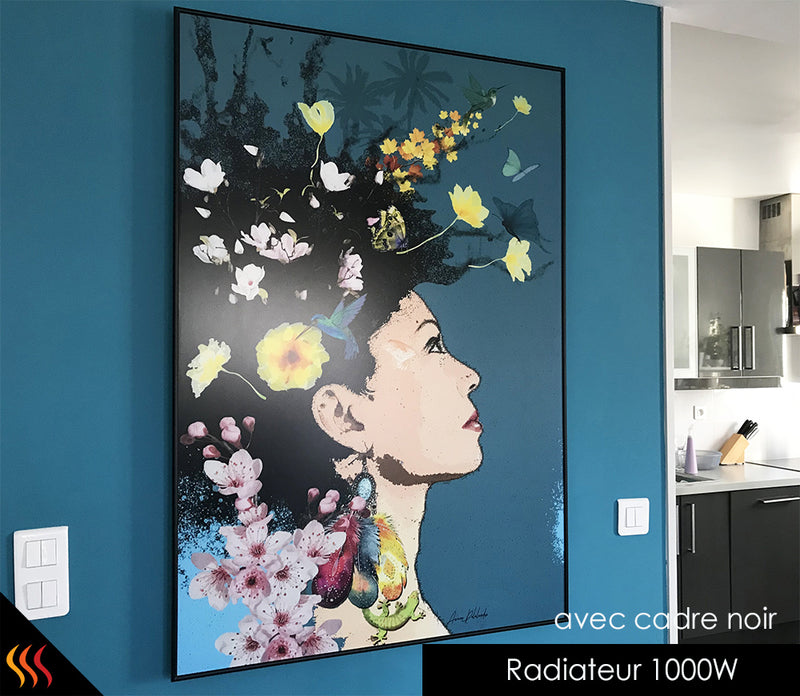 Radiateur électrique rayonnant infrarouge tableau d'art architecte