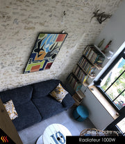 Radiateur électrique rayonnant infrarouge tableau d'art architecte