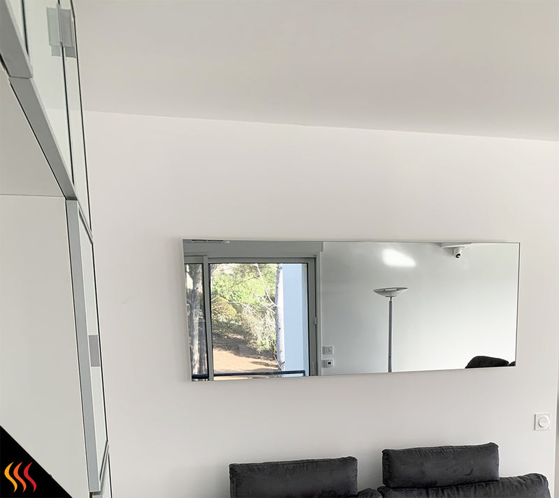 chauffage infrarouge miroir horizontal