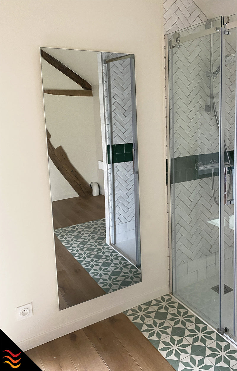 chauffage infrarouge extra plat design miroir