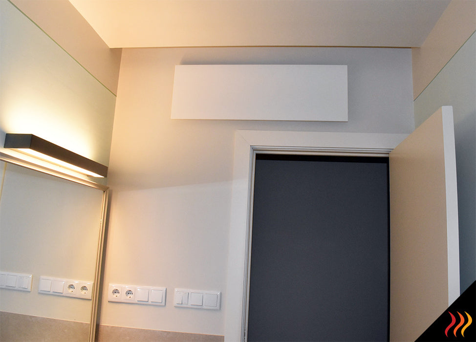 Chauffage infrarouge pose hauteur proche plafond