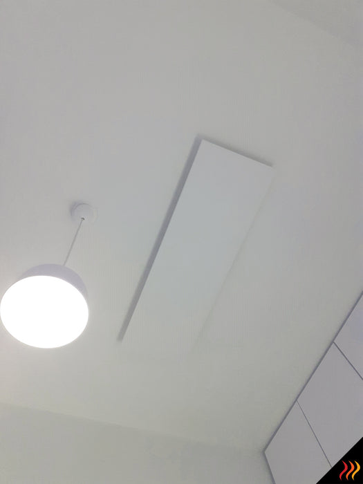 radiateur infrarouge extra plat rayonnant pose fixation plafond