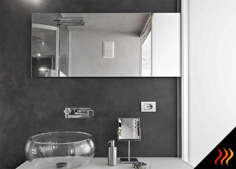Radiateur miroir chauffant infrarouge design horizontal 