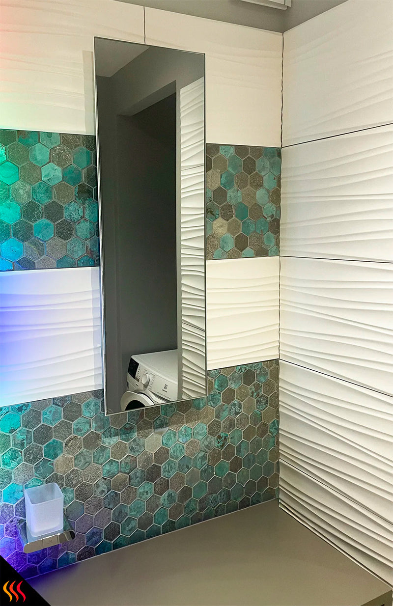 radiateur rayonnant miroir extra plat design