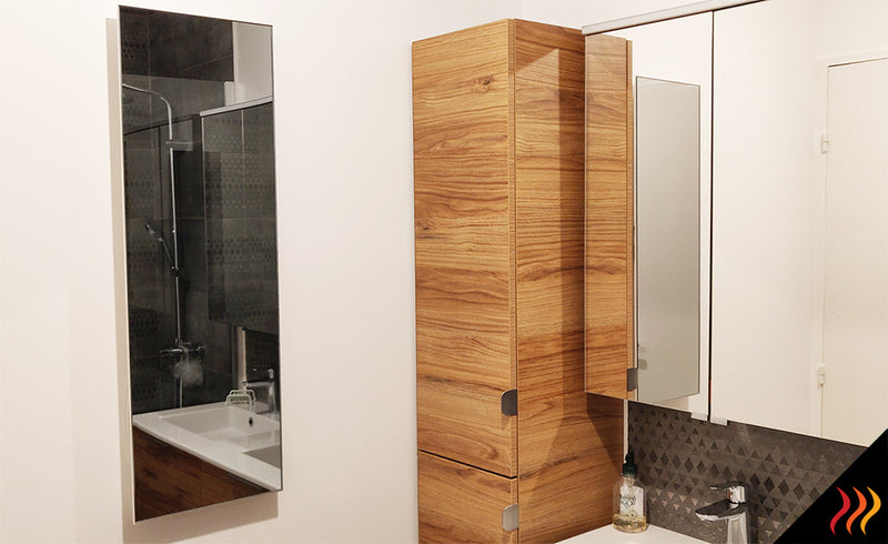 Chauffage infrarouge salle de bain extra plat miroir