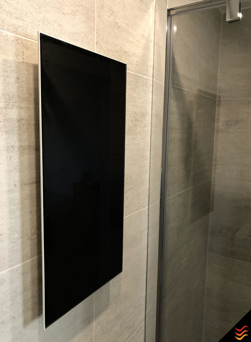 radiateur infrarouge verre teinté noir 