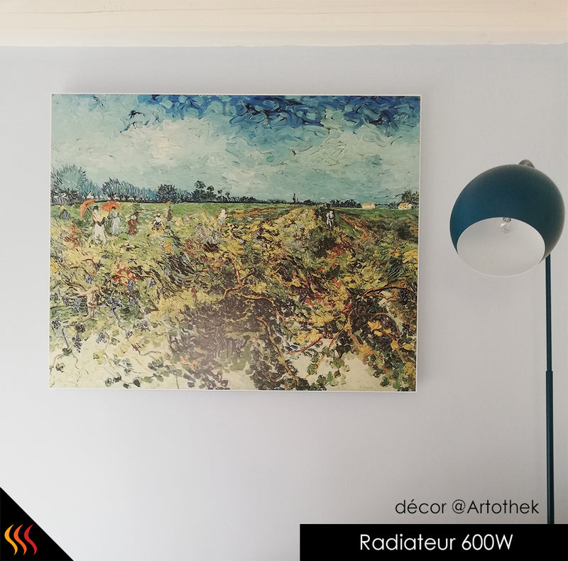 Radiateur électrique infrarouge tableau d'art d'architecte