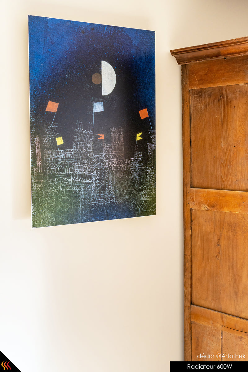 Radiateur électrique infrarouge tableau d'art d'architecte