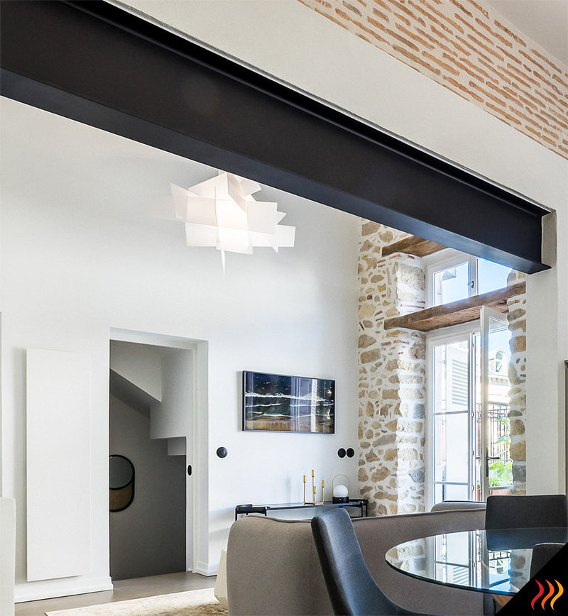 radiateur extra plat blanc design architecte