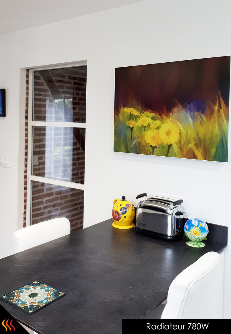 Radiateur électrique infrarouge design tableau d'art décoratif