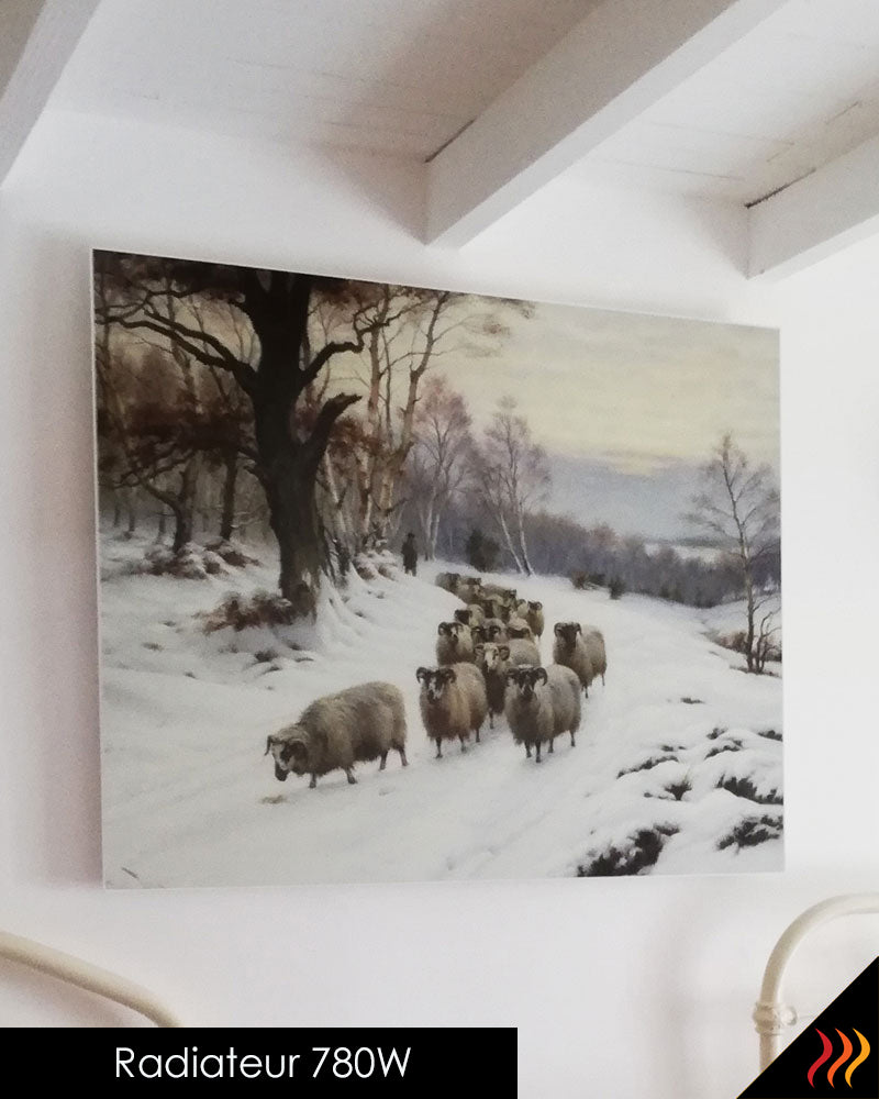 Radiateur électrique infrarouge design tableau d'art décoratif