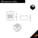 récepteur radio encastrable pour radiateur infrarouge design extra plat