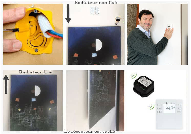 Pack Pilotage n° 2 : Récepteur radio piloté par thermostat sans fil CI-PACK2