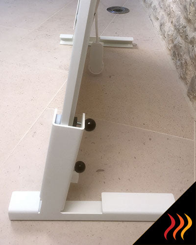 kit de 2 pieds support acier pour radiateur infrarouge