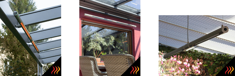 Chauffage Infrarouge haute Efficacité pour l’intérieur ou l’extérieur couvert – Heat Tubular 1800W – CITUBULAR1800W