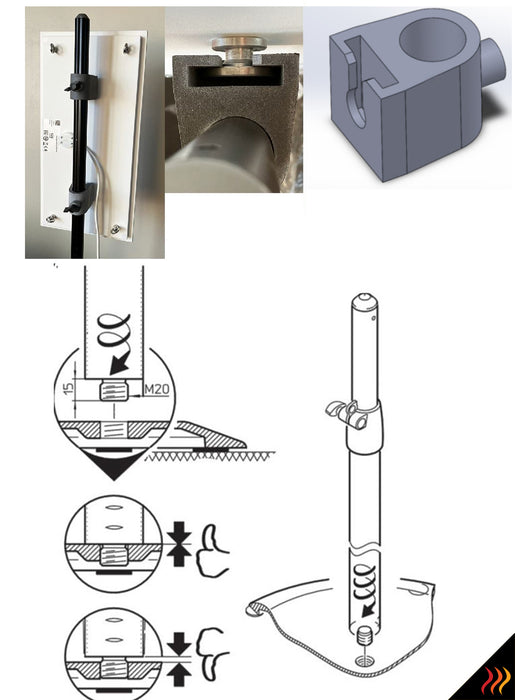 Radiateur électrique rayonnant MOBILE sur pieds colonne personnalisabl —