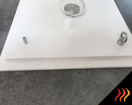 Kit de suspension par filins pour radiateur infrarouge plafond