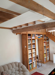 Kit de suspension par filins pour radiateur infrarouge plafond