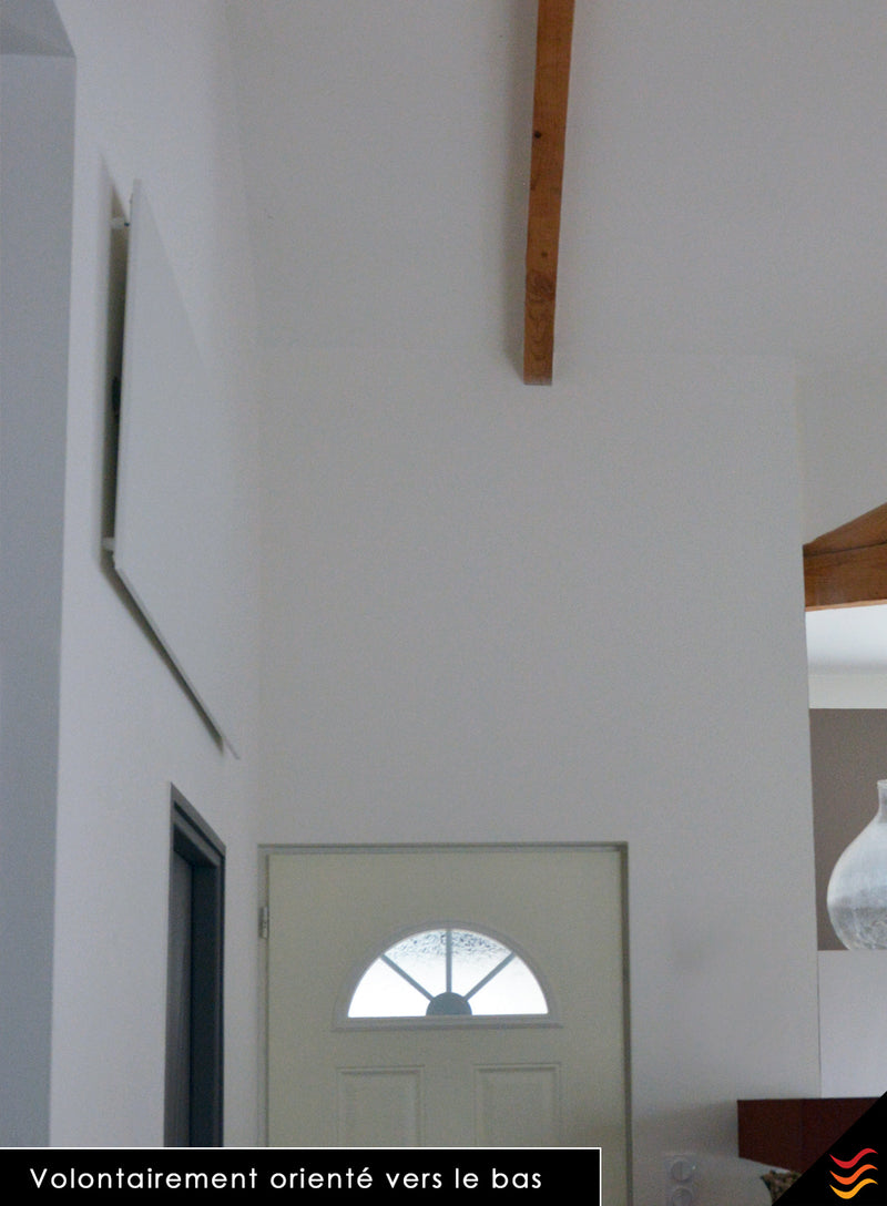 pose murale en hauteur radiateur rayonnant haute performance