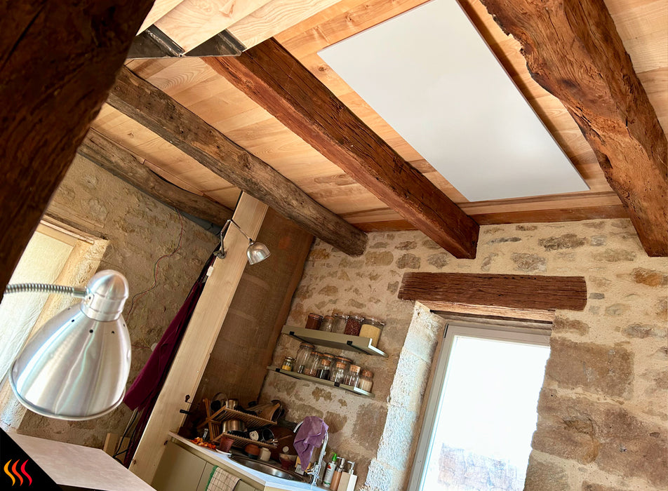 Radiateur rayonnant extra plat 700W pose plafond Heat4all