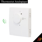 Thermostat radio sans fil analogique pour radiateur infrarouge