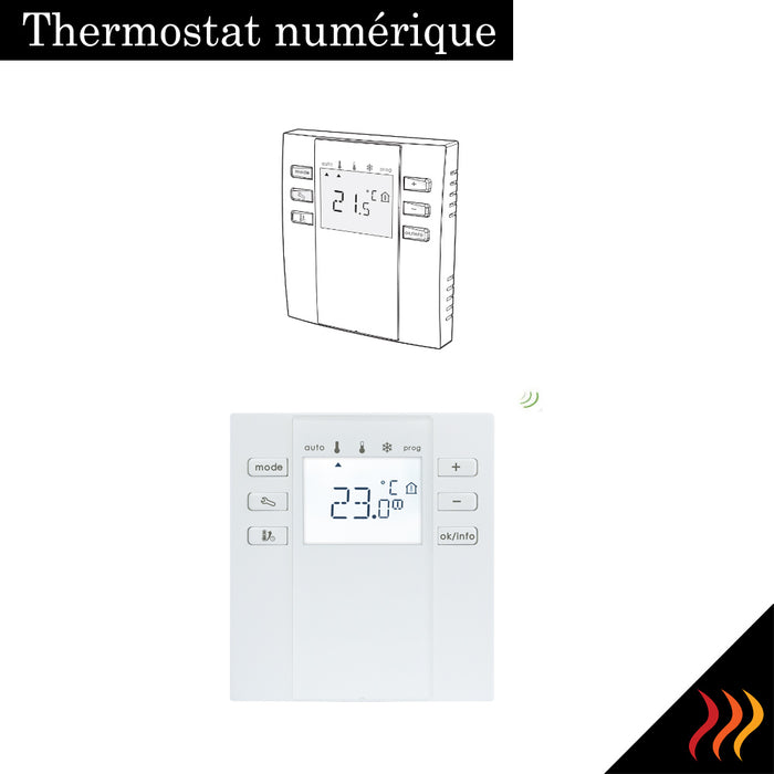 Thermostat sans fil radio à piles - CI-HM-THERM —