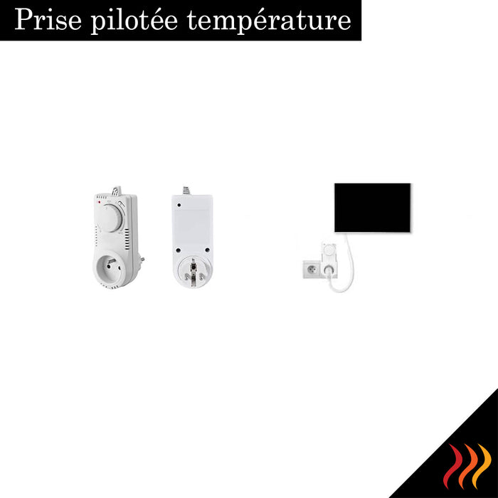 Prise-Thermostat pilotée par la température - CI-ELB-TS10 — chauffage -infrarouge.com