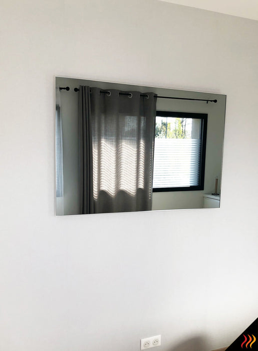 Radiateur électrique Miroir Chauffant Horizontal 600W – 90 cm x 70 cm x 2 cm – CI-MIRROR-008