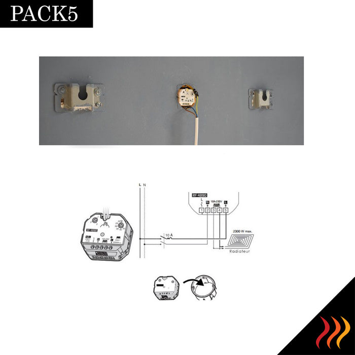 récepteur radio encastrable pour radiateur infrarouge