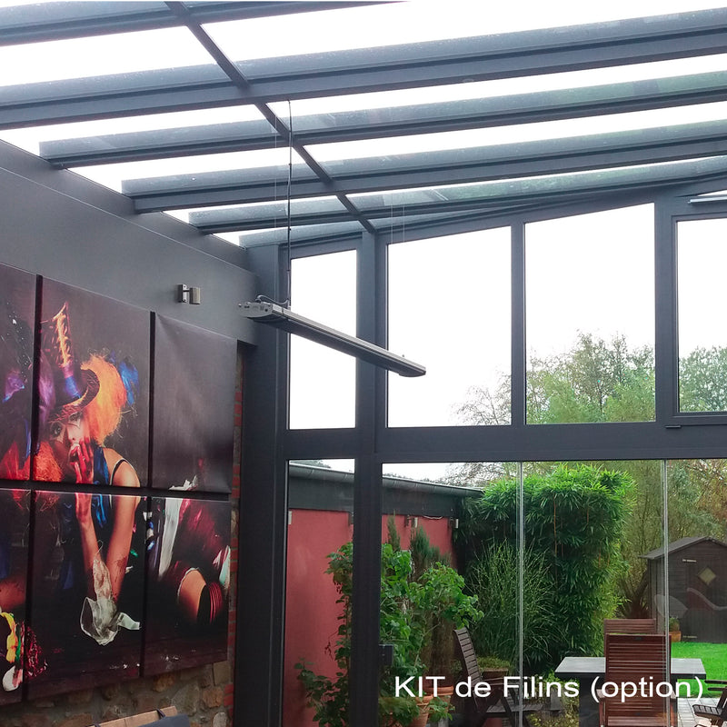 Chauffage Infrarouge haute efficacité pour l’extérieur couvert 3200W Noir – CI-HEATZON3200BLACK