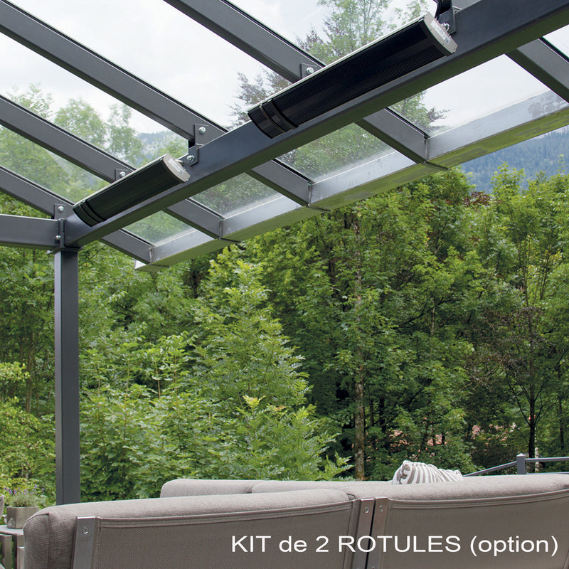 Chauffage Infrarouge haute efficacité pour l’extérieur couvert 3200W Noir – CI-HEATZON3200BLACK