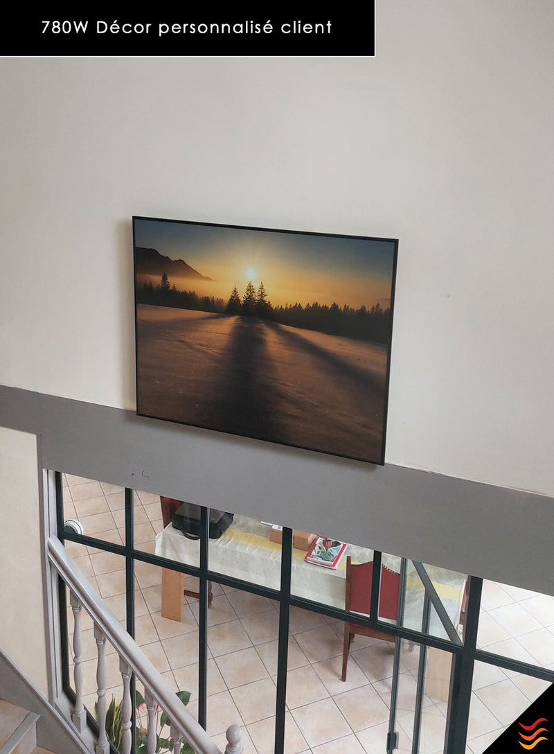 Radiateur électrique rayonnant Extra Plat Décor au choix 780W – Vertical ou Horizontal 80 cm x 100 cm x 2 cm – CI-DECOR-009 ou CI-DECOR-010