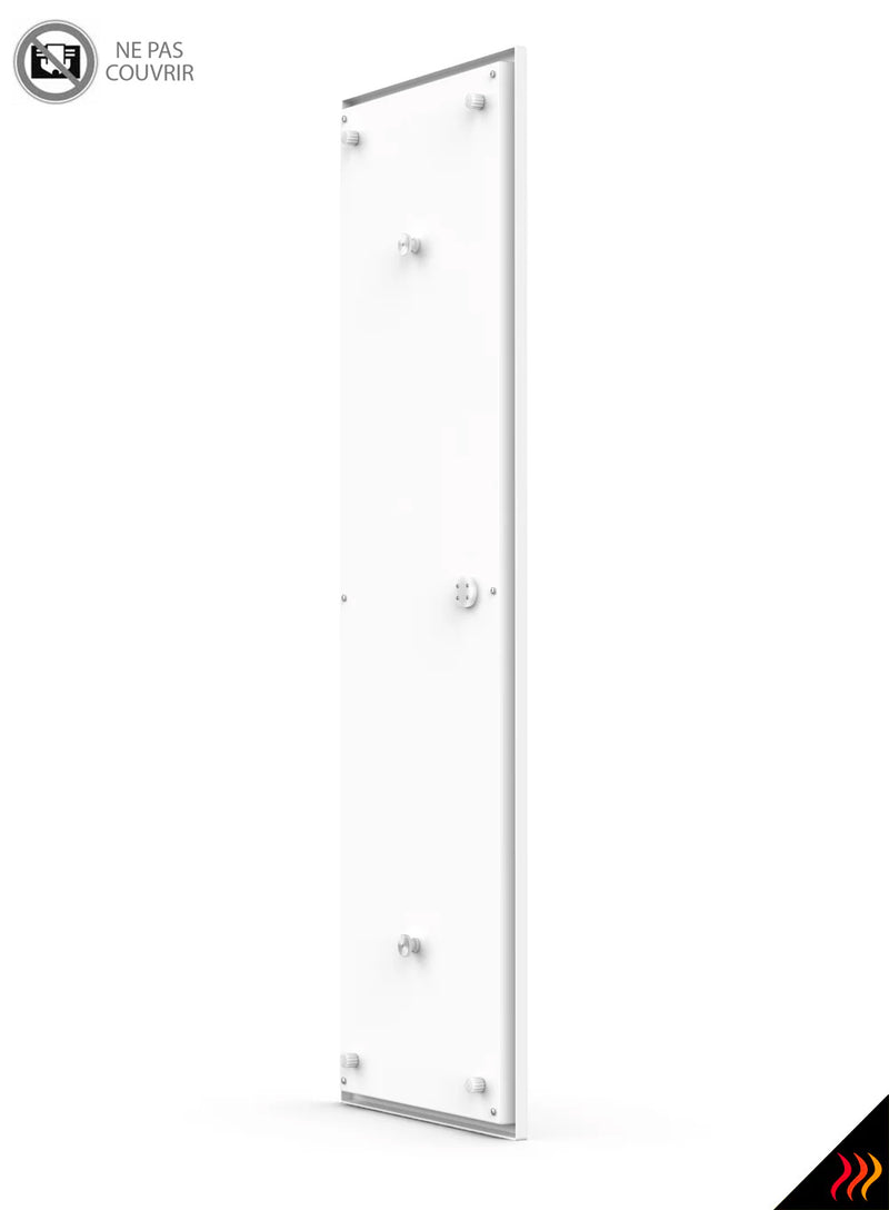 Radiateur électrique rayonnant Extra Plat Blanc 710W – Vertical 40 cm x 170 cm x 2 cm – CI-BLANC-013 (best seller)