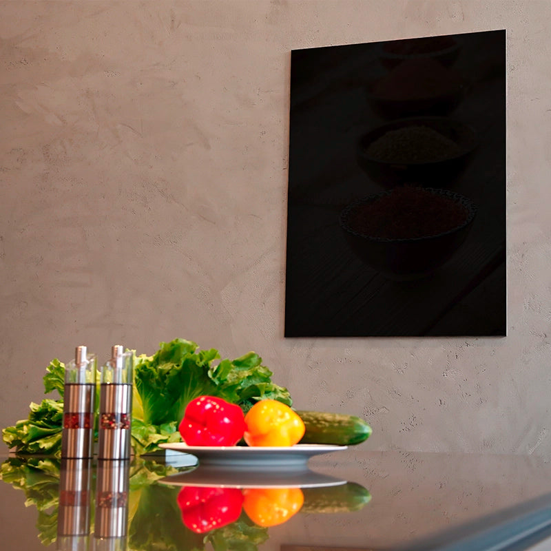 radiateur verre teinte 600W noir heat4all